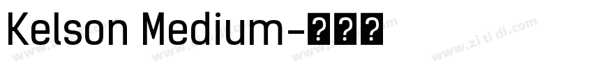 Kelson Medium字体转换